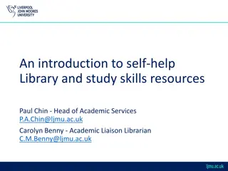 Self-Help Library and Study Skills Resources Webinar
