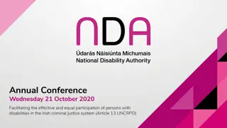 Evidential Barriers Faced by Persons with Disabilities in Criminal Proceedings - NDA Annual Conference 2020