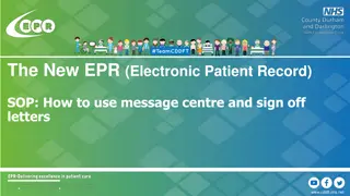Guide to Using the EPR Message Centre for Electronic Patient Records