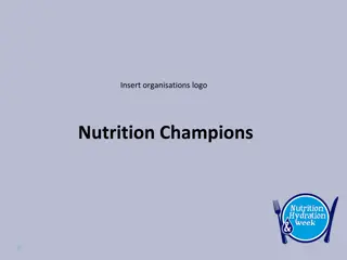 Nutrition Champions: Improving Nutritional Care in Health and Social Settings