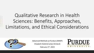 Understanding Qualitative Research in Health Sciences