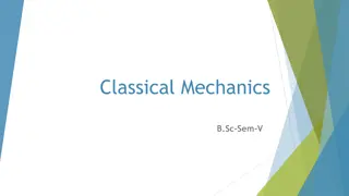 Classical Mechanics: Variational Principle and Applications