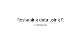 Data Reshaping Techniques in R