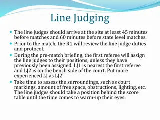 Guide to Line Judging in Volleyball Tournaments