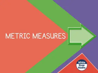 Metric Measurements and Units