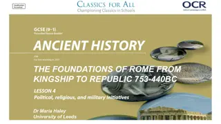 Comparative Analysis of Roman Foundational Myths