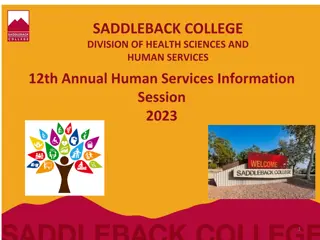 Overview of Saddleback College Human Services Program 2023