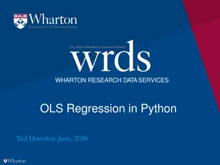 WHARTON RESEARCH DATA SERVICES OLS Regression in Python