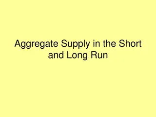 Aggregate Supply in the Short and Long Run