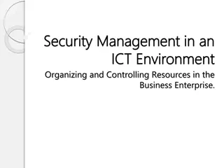 Understanding Security Management in an ICT Environment