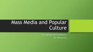 Mass Media and Popular Culture: The Role, Influence, and Sociological Theories