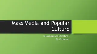 Understanding Mass Media and Popular Culture: The Role, Influence, and Sociological Theories