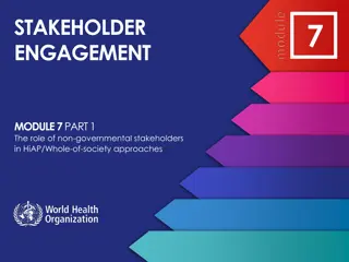 Importance of Stakeholder Engagement in Health Policies