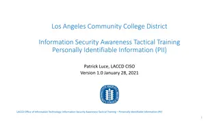 Information Security Awareness Training for Personally Identifiable Information at LACCD