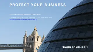 Protect Your Business: Business Continuity Awareness Presentation by London Borough of Tower Hamlets Civil Protection Unit