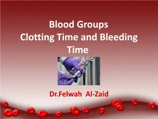 Blood Groups, Clotting Time, and Bleeding Time in Medical Practice