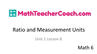 Converting Measurements using Ratio in Math Education