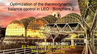 Optimization of Thermodynamic Balance Control in LEO Biosphere 2