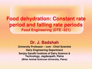 Understanding Food Dehydration: Constant vs. Falling Rate Periods