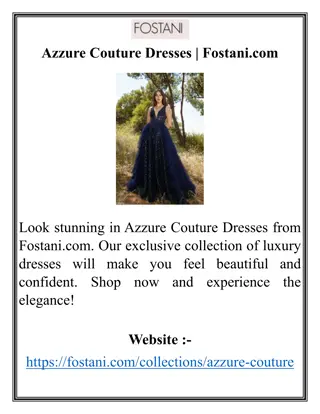 Evening Dresses Online | Fostani.com