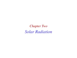 Solar Radiation and its Geometric Relationship with Earth