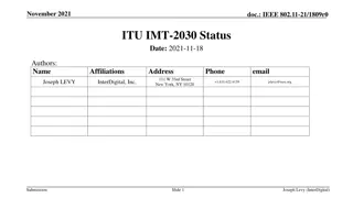 Overview of IMT-2030 Activities and Future Development Plans