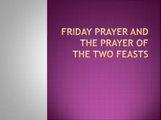 Significance of Friday Prayer, Eid Prayers, and How to Perform Eid Prayer