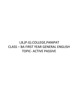 Active and Passive Voice Rules for All Tenses: Present Simple, Continuous, and Perfect