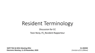 Resident Terminology Discussion for 3GPP TSG-SA WG1 Meeting #92e