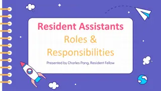 Roles and Responsibilities of Resident Assistants in College Communities