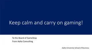 GameStop Strategic Analysis and Recommendations