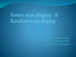 Raster Scan Display and Random Scan Display Techniques