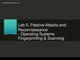 Passive Attacks and Reconnaissance in Network Security