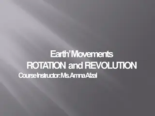 Earth's Rotation and Revolution