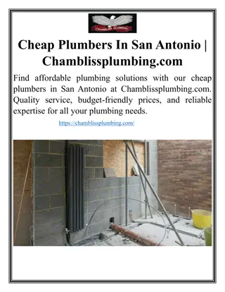 San Antonio Plumbers | Chamblissplumbing.com