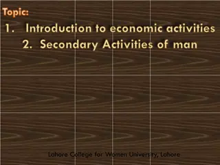 Understanding Secondary Economic Activities in Lahore College for Women University
