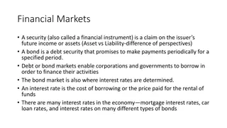 Overview of Financial Markets and Their Impact on the Economy