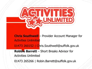 Activities Unlimited Short Breaks Service Overview