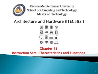 Machine Instruction Sets in Computing