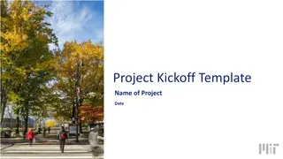 Project Kickoff Guidelines and Templates