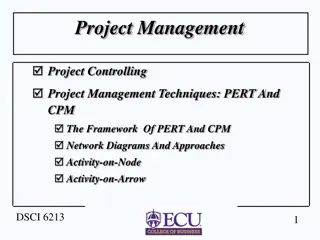 Project Management Techniques: PERT and CPM Overview