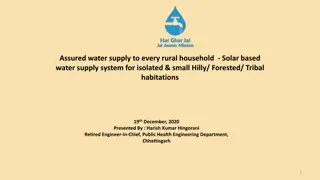 Assured Water Supply to Every Rural Household: Sustainable Solutions with Solar-Based Systems