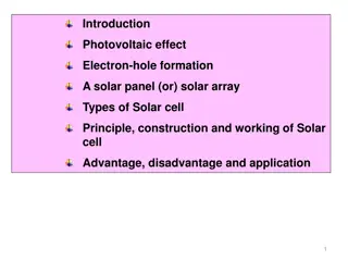 Understanding the Basics of Solar Cells: Types, Materials, and Working Principles