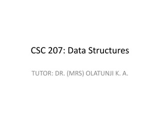 Understanding Data Structures in CSC 207 with Dr. Olatunji K. A.