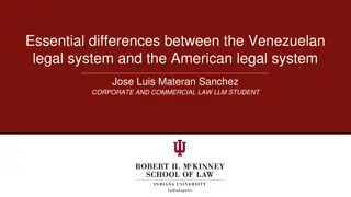 Contrasting Legal Systems: Venezuela vs. America