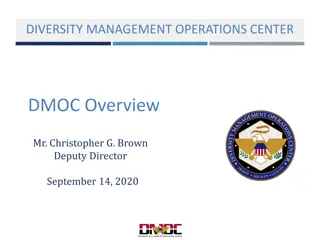 DIVERSITY MANAGEMENT OPERATIONS CENTER Overview