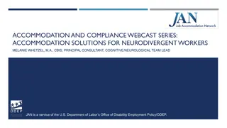 Accommodation Solutions for Neurodivergent Workers - Webcast Series