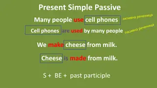 Learning Passive Voice in Present Simple Tense: Exercises and Examples