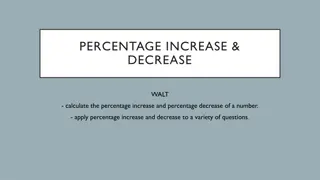 Understanding Percentage Increase and Decrease in Mathematics