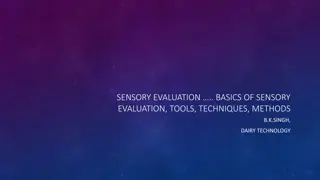 Sensory Evaluation in Food Science